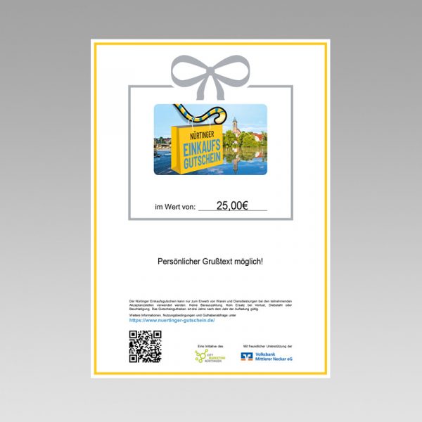 Nürtinger Gutschein Download